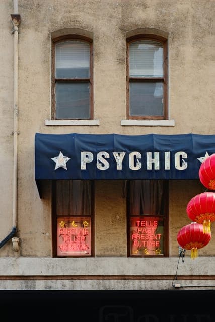 Tells past, present, future