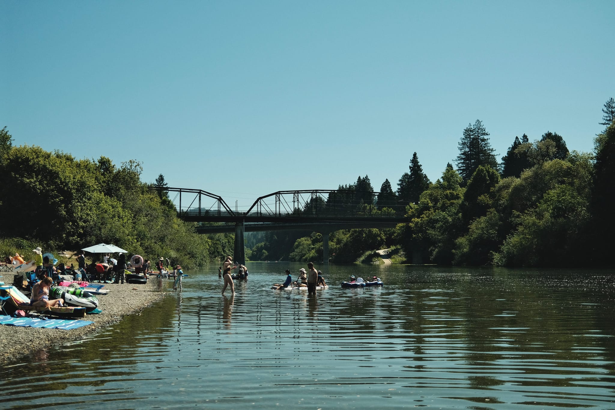 River and beach